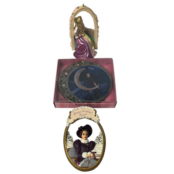 Barbie Ornaments - Set of 3, 96-02, Mattel, Hallmark, Enesco - Picture 1 of 8